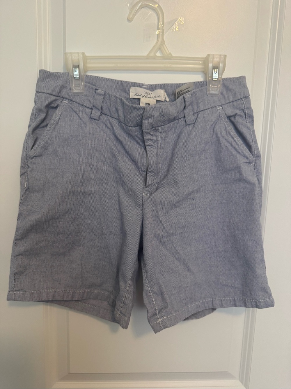 Light Blue Women's Casual Chino Bermuda Shorts by Old Navy